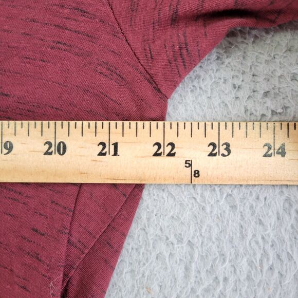 Aeropostale Shirt Mens L Dark Red Embroidered Logo Short Sleeve Casual Tee - Picture 7 of 8